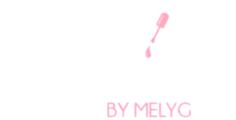 Logo Nails by MelyG sobre burdeos